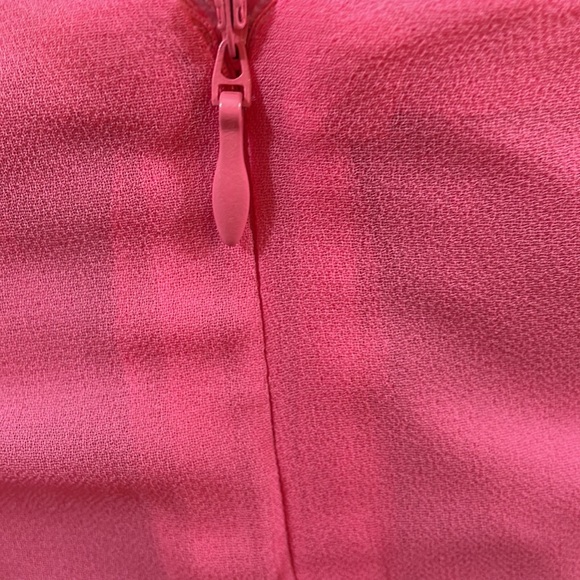 Lulu,s semi sheer halter deep V to waist ,thigh high Slit  covered buttons M - Picture 10 of 12